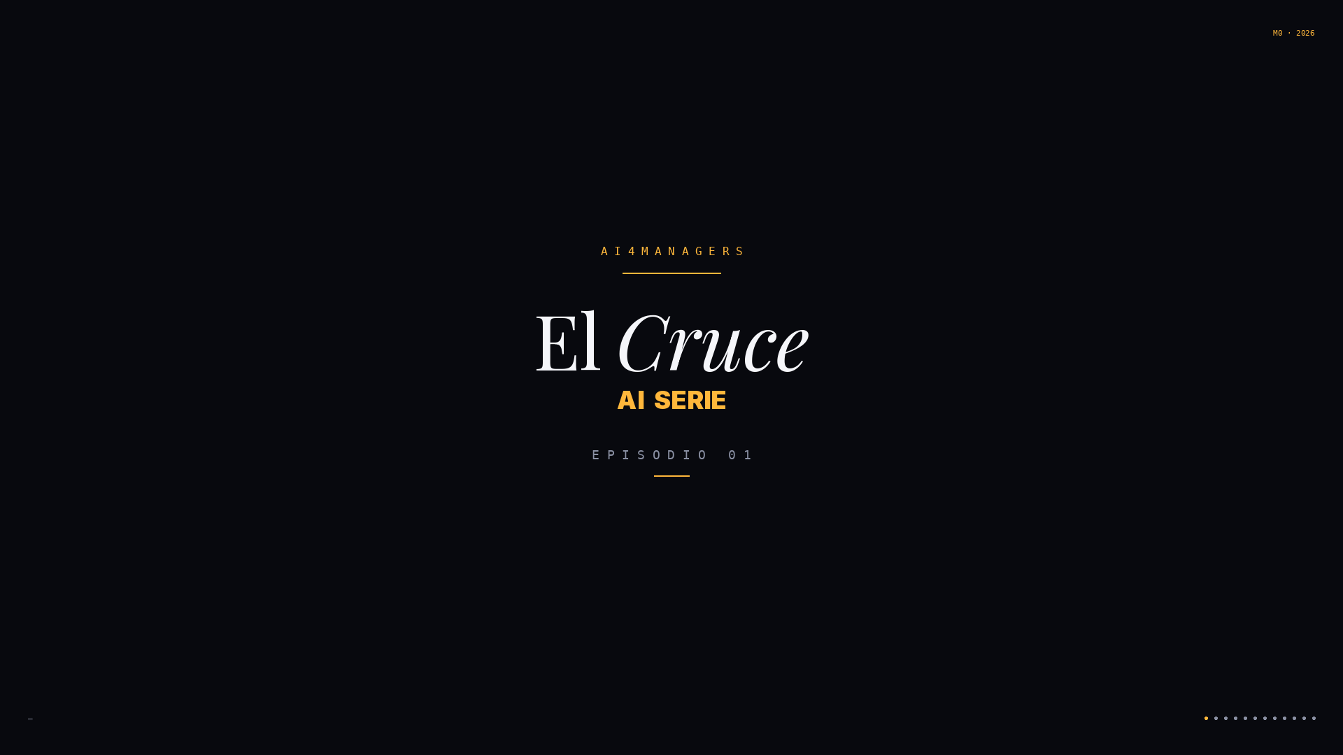 Title card El Cruce AI Serie Episodio 01